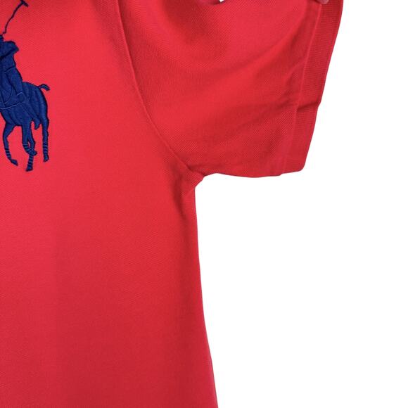 Polo Ralph Lauren Cotton Big Pony Logo Collared Short Sleeve Top Sz XL Preppy - Picture 5 of 11